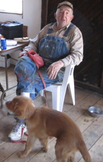 Dave Towle and Golden Retriever Rusty